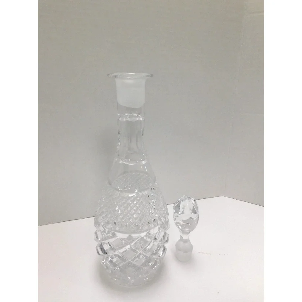 Vintage Heavy Cut Crystall Wine Decanter 12